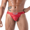Roter Neoprene Jockbox im markanten Sport Look | TOF Paris