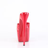 JUBILANT-01 Plateau Peeptoe Pantoletten - Rot Lack | Pleaser