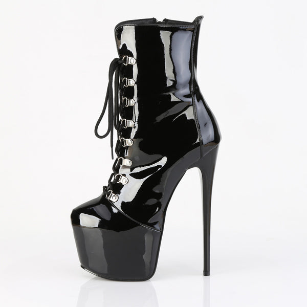 JUBILANT-1014 Plateau Stiefeletten Schwarz Lack von Pleaser – Ansicht 3