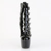 JUBILANT-1015 Plateau Stiefeletten Schwarz Lack | Pleaser