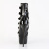 JUBILANT-1015 Plateau Stiefeletten Schwarz Lack | Pleaser