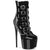 JUBILANT-1015 Plateau Stiefeletten Schwarz Lack | Pleaser