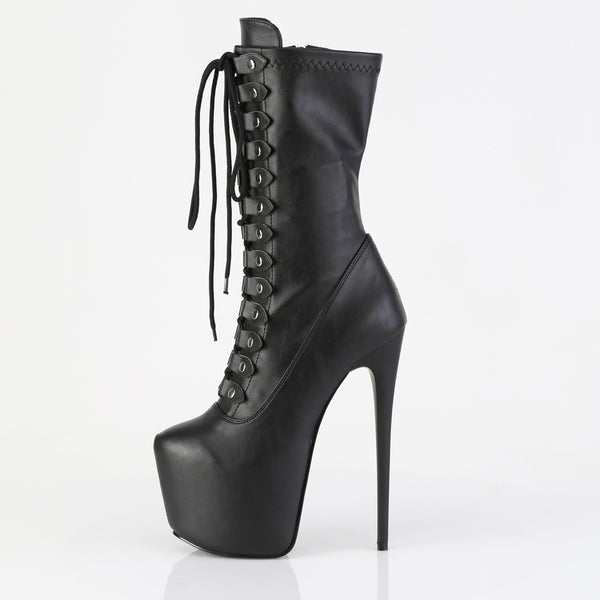 JUBILANT-1048 Plateau Stiefeletten Schwarz Matt von Pleaser – Ansicht 3