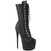 JUBILANT-1048 Plateau Stiefeletten Schwarz Matt | Pleaser