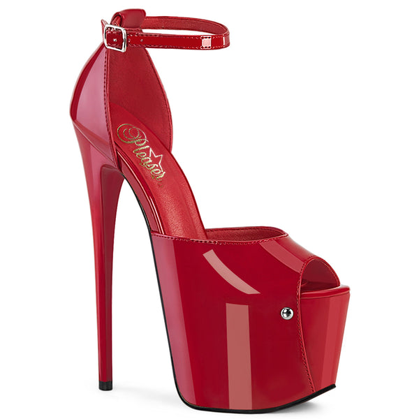 JUBILANT-15 Plateau Sandaletten Rot von Pleaser