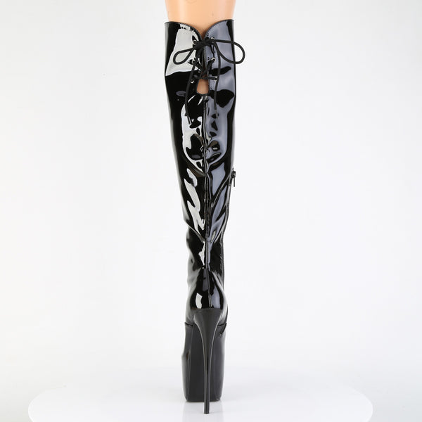 JUBILANT-3012 Plateau Stiefel Schwarz Lack von Pleaser – Ansicht 4
