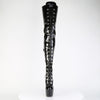 JUBILANT-4012 Overkneestiefel Plateauschuhe Schwarz | Pleaser