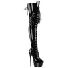 JUBILANT-4012 Overkneestiefel Plateauschuhe Schwarz | Pleaser