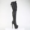 JUBILANT-4012 Overkneestiefel Plateauschuhe Schwarz | Pleaser