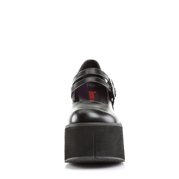 KERA-08 Plateau Schuh schwarz matt Mary Janes von DemoniaCult – Ansicht 2