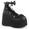 KERA-18 Plateau Schuhe Schwarz Matt von DemoniaCult