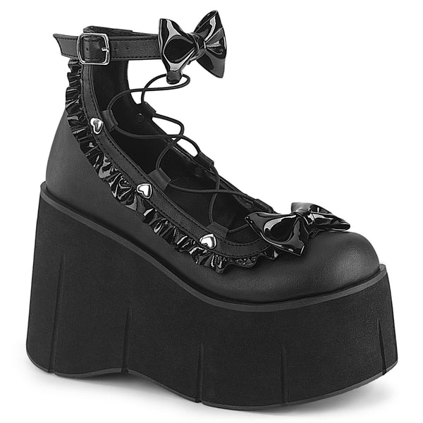 KERA-18 Plateau Schuhe Schwarz Matt von DemoniaCult