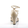 KIMBERLY-04 Sandaletten Beige Lack von Pleaser Pink Label – Ansicht 4