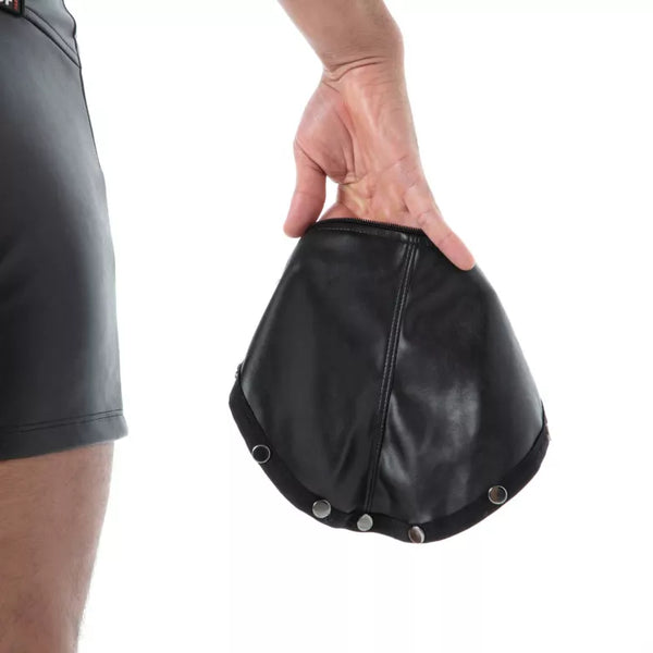 Schwarze Kinky-Shorts von TOF Paris – Ansicht 5