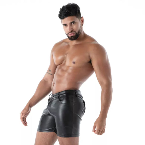 Schwarze Kinky-Shorts von TOF Paris – Ansicht 4