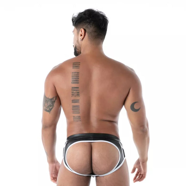 Black-white Kinky Zipped-Slip von TOF Paris – Ansicht 3