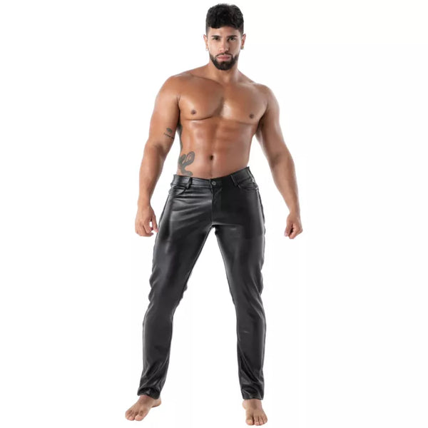 Schwarze Kinky Chippendale-Hose von TOF Paris – Ansicht 4
