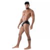 Schwarzer Kinky Full Zip Brief mit durchgehendem Reißverschluss von TOF Paris – Ansicht 3