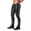 Jogginghose Herren - Leder-Look, Knopfflug & 3 Taschen | TOF Paris