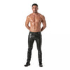 Jogginghose Herren - Leder-Look, Knopfflug & 3 Taschen | TOF Paris