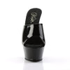 KISS-201 Plateau Pantoletten Lack Schwarz | Pleaser SALE