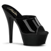 KISS-201 Plateau Pantoletten Lack Schwarz | Pleaser SALE