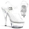 KISS-208LS Plateau Sandaletten schwarz | Pleaser