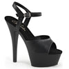 KISS-209 Plateau Sandaletten Matt Schwarz | Pleaser