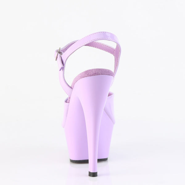 KISS-209 Plateau Sandaletten Lila Lack von Pleaser – Ansicht 4