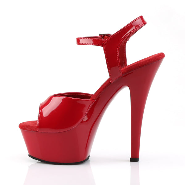 KISS-209 Sandalette Plateauschuhe Rot | Pleaser