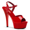 KISS-209 Sandalette Plateauschuhe Rot | Pleaser