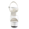 KISS-209 Plateau Sandaletten Lack Weiß | Pleaser