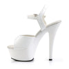 KISS-209 Plateau Sandaletten Lack Weiß | Pleaser