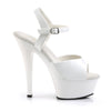 KISS-209 Plateau Sandaletten Lack Weiß | Pleaser