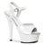 KISS-209 Plateau Sandaletten Lack Weiß | Pleaser