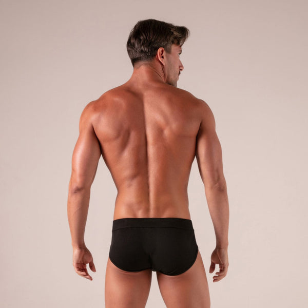 Laced Slip Schwarz von Absolu Male – Ansicht 8