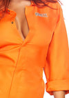 Kostüm - orangener Overall Gefängnis - Insassin | Leg Avenue