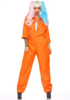 Kostüm - orangener Overall Gefängnis - Insassin | Leg Avenue