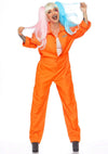Kostüm - orangener Overall Gefängnis - Insassin | Leg Avenue