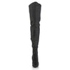 LEGEND-8899 Overknee Stiefel Schwarz Echtleder | Pleaser