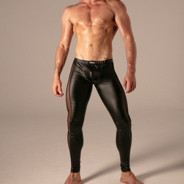 Rebel Zip-Legging Schwarz von Absolu Male