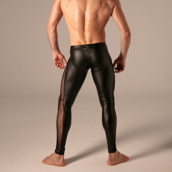 Rebel Zip-Legging Schwarz von Absolu Male – Ansicht 3