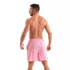 Pinke sommerliche Leinen Bermuda Shorts für stilvolle Urlaubsmomente von TOF Paris – Ansicht 2