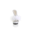 LIP-101-8 Plateau Pantoletten Weiß/Transparent | Fabulicious SALE