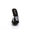 LIP-101 Plateau Pantoletten Transparent/Schwarz | Fabulicious