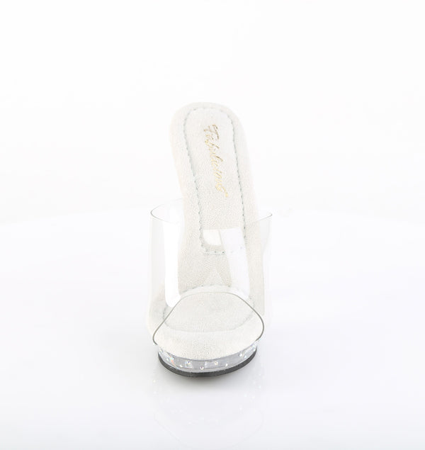 LIP-101CAS Plateau Pantoletten Glitzer | Fabulicious