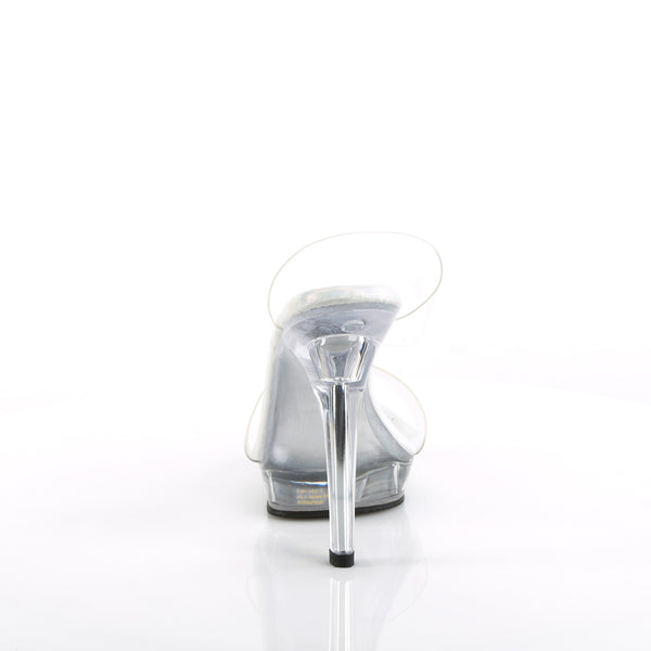 LIP-102-1 Pantoletten Plateau Schwarz | Fabulicious