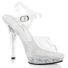 LIP-108RSI Plateau Sandaletten Transparent von Fabulicious
