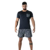 Camouflage-Cargo Long-Shorts von TOF Paris – Ansicht 2