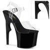 LOVETHORN-708 Sandalette Plateauschuhe Schwarz | Pleaser